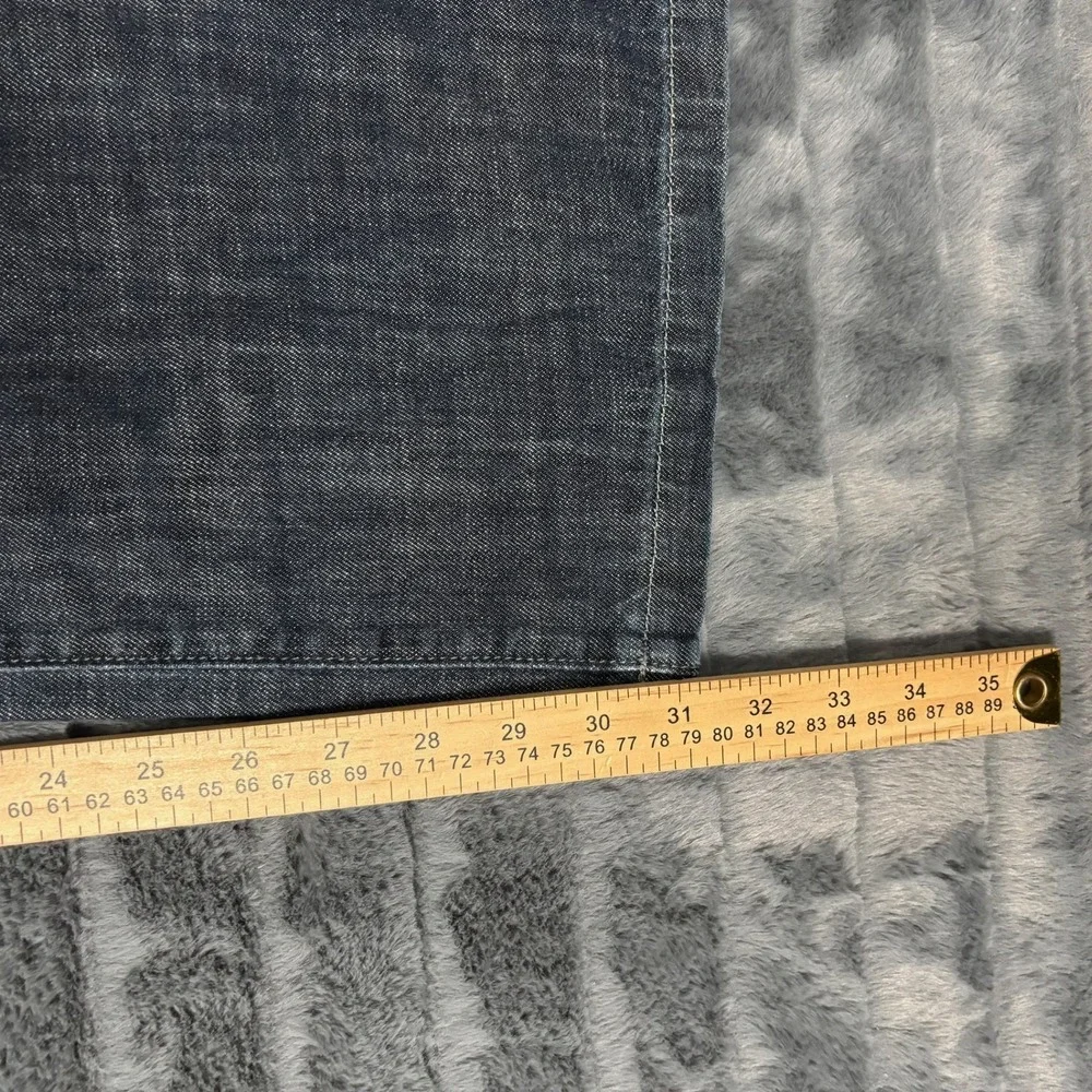 Joes Jeans Rebel Mens 34 Straight Leg Distressed Gradient Blue Denim Made in USA